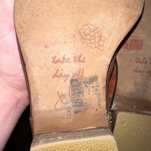 Vintage John Fluevog Tall Boots Brown Leather Wome's Size 8 US - Picture 8 of 8